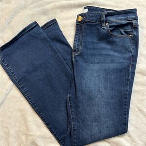 Lane Bryant Dark Blue Straight Fit/ High Rise Boot Leg Jeans 16 Short